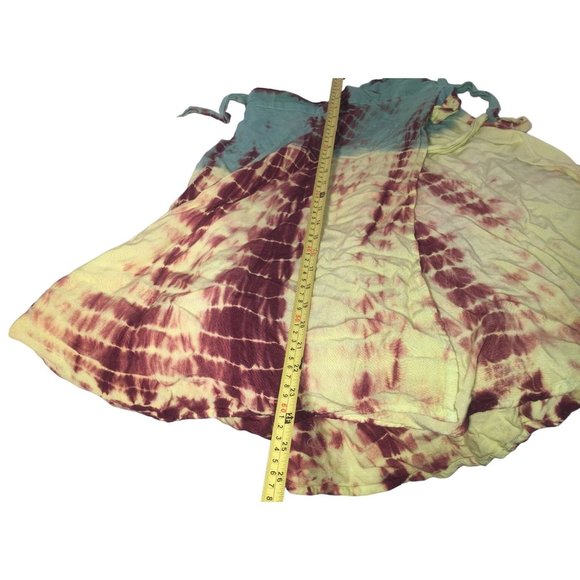 Neelam Green, Brown Yellow Gypsy Skirt - One Size Fit All  91494 - Picture 3 of 10